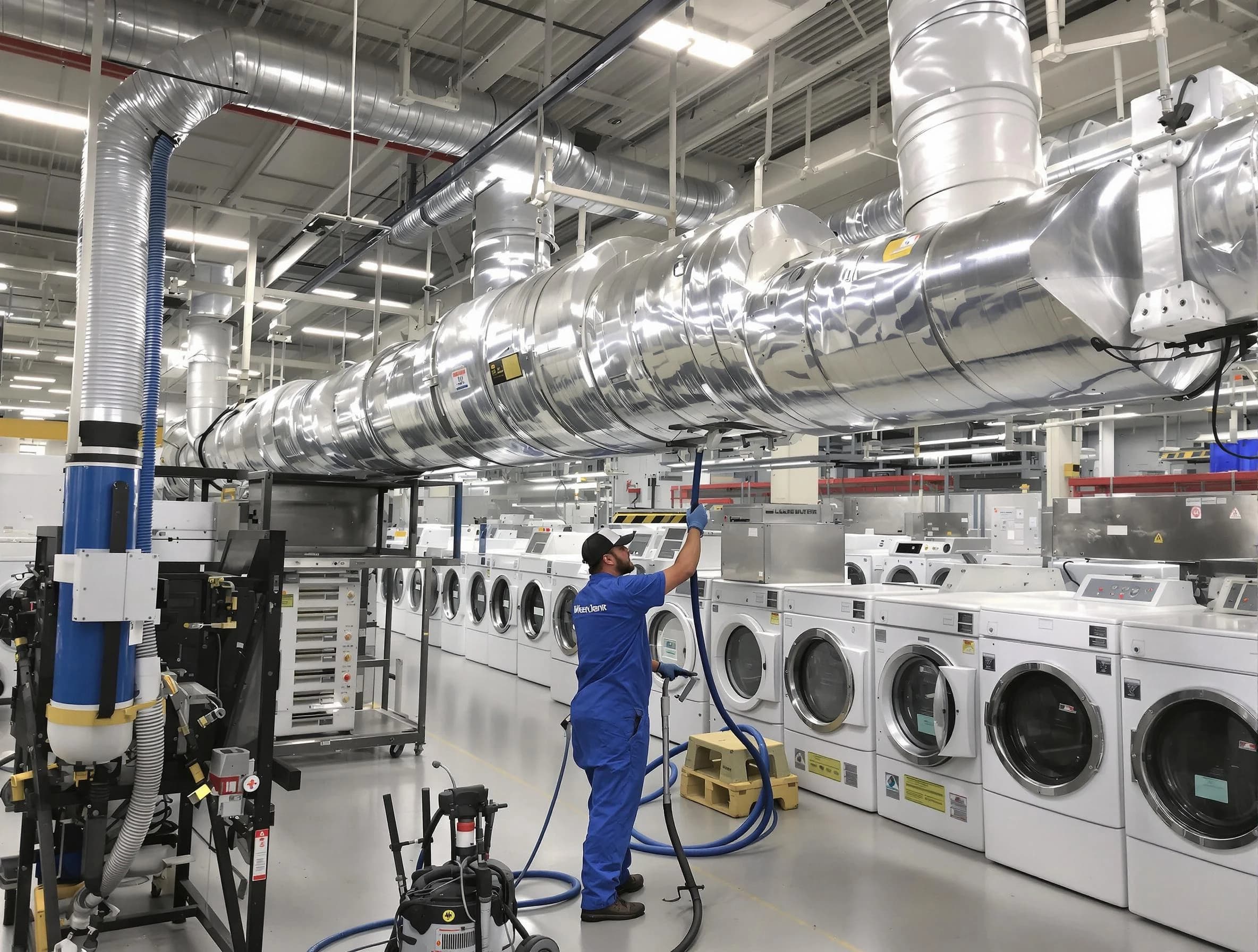 South Jordan Dryer Vent Cleaning team performing heavy-duty industrial dryer vent cleaning in South Jordan