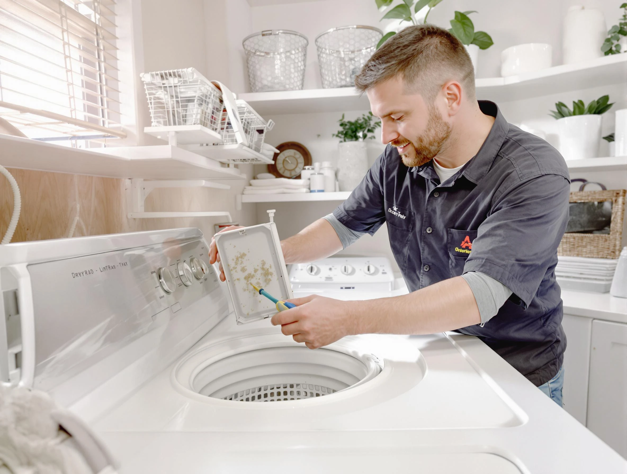 Cleaning Dryer Lint Trap in Draper, UT
