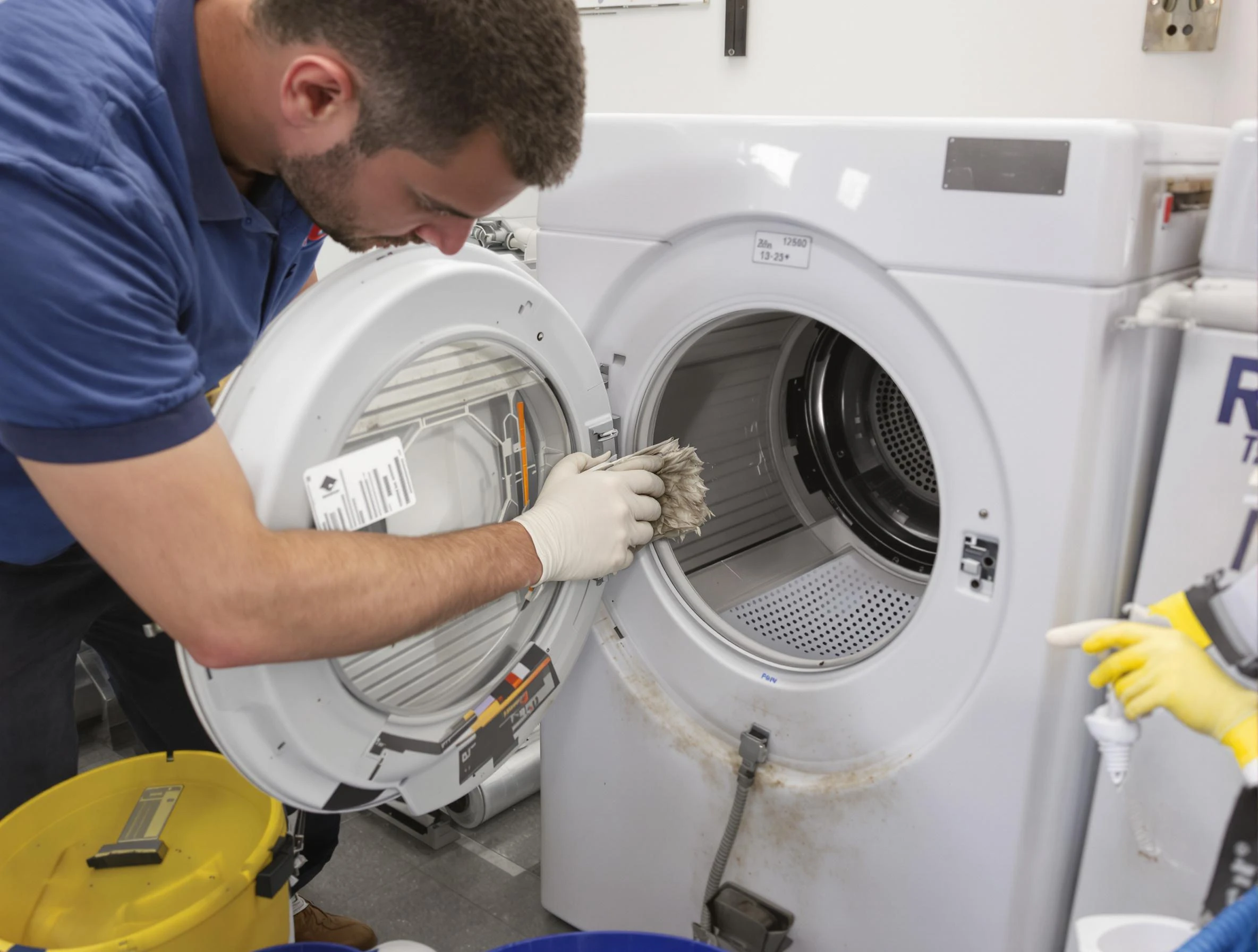 South Jordan Dryer Vent Cleaning specialist performing detailed lint trap cleaning service in South Jordan
